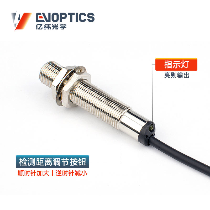 ECM系列M12漫反射激光传感器